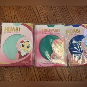 Hijabi Pack — Mint, Teal, and Royal Blue Hijabs